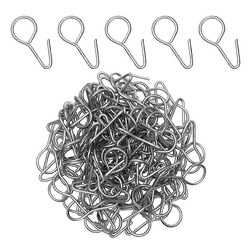 Silver Car Seat Cover Hooks Clips for Secure Installation 200Pcs Pack