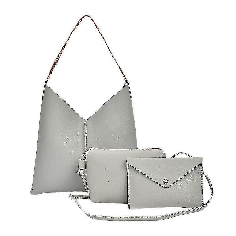 Women Pu Leather Shoulder Bag Composite Handbag Set