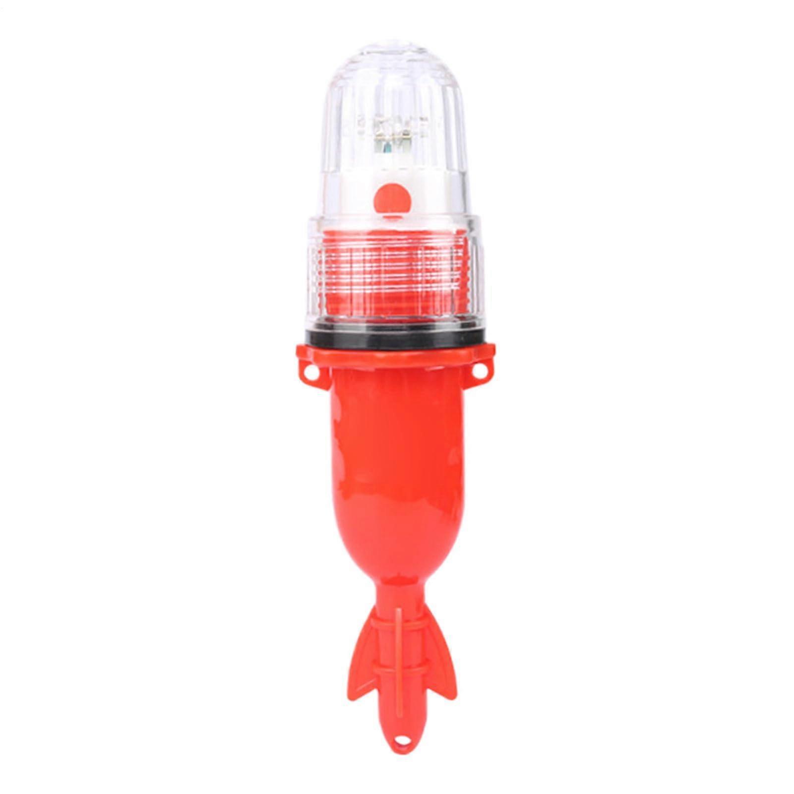 Fishing Strobe Light Waterproof Marine Safety Beacon with Automatic Sensor for Night Kayak Red