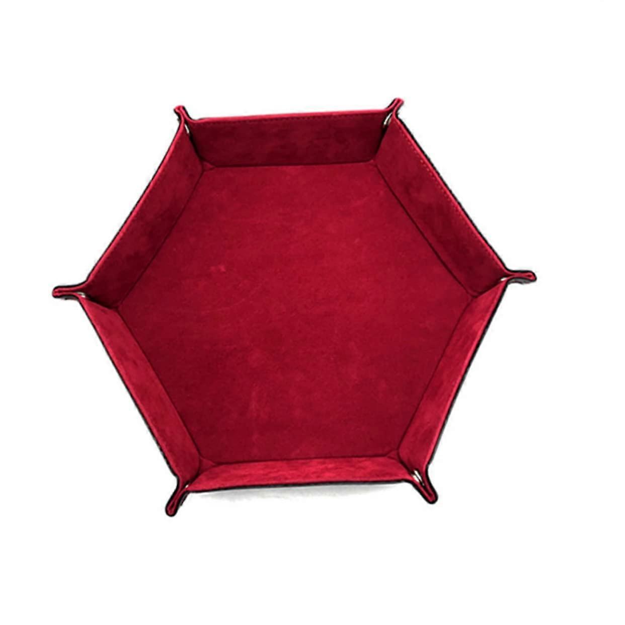 Leather Dice Rolling Tray for Tabletop Gaming and Multiuse Valet Storage Organizer
