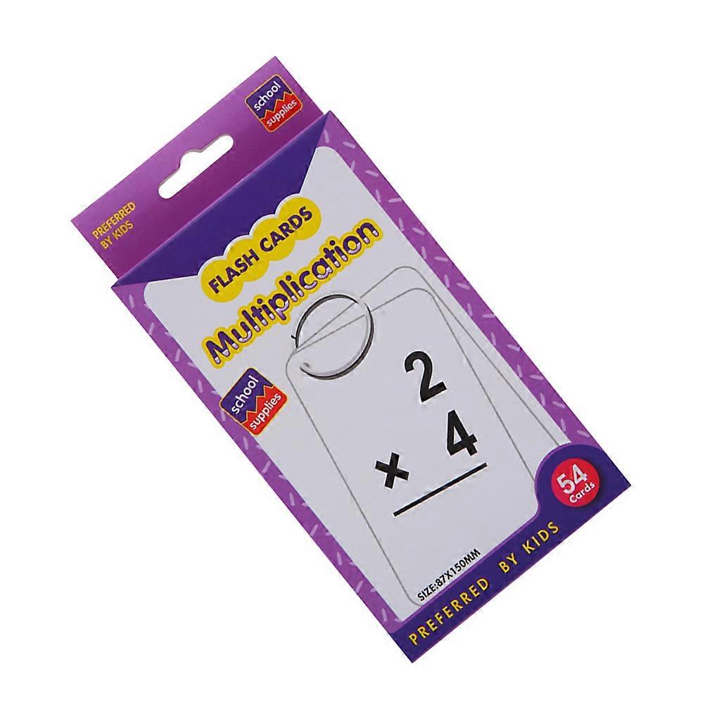 Prelearning Arithmetic Cards Educational Math Multiplication Cards for Kids 54Pcs