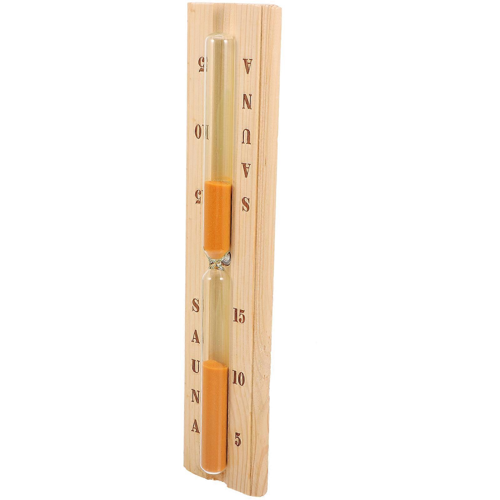 Wooden Hourglass Timer Sauna Room Timer for 15-Minute Counting