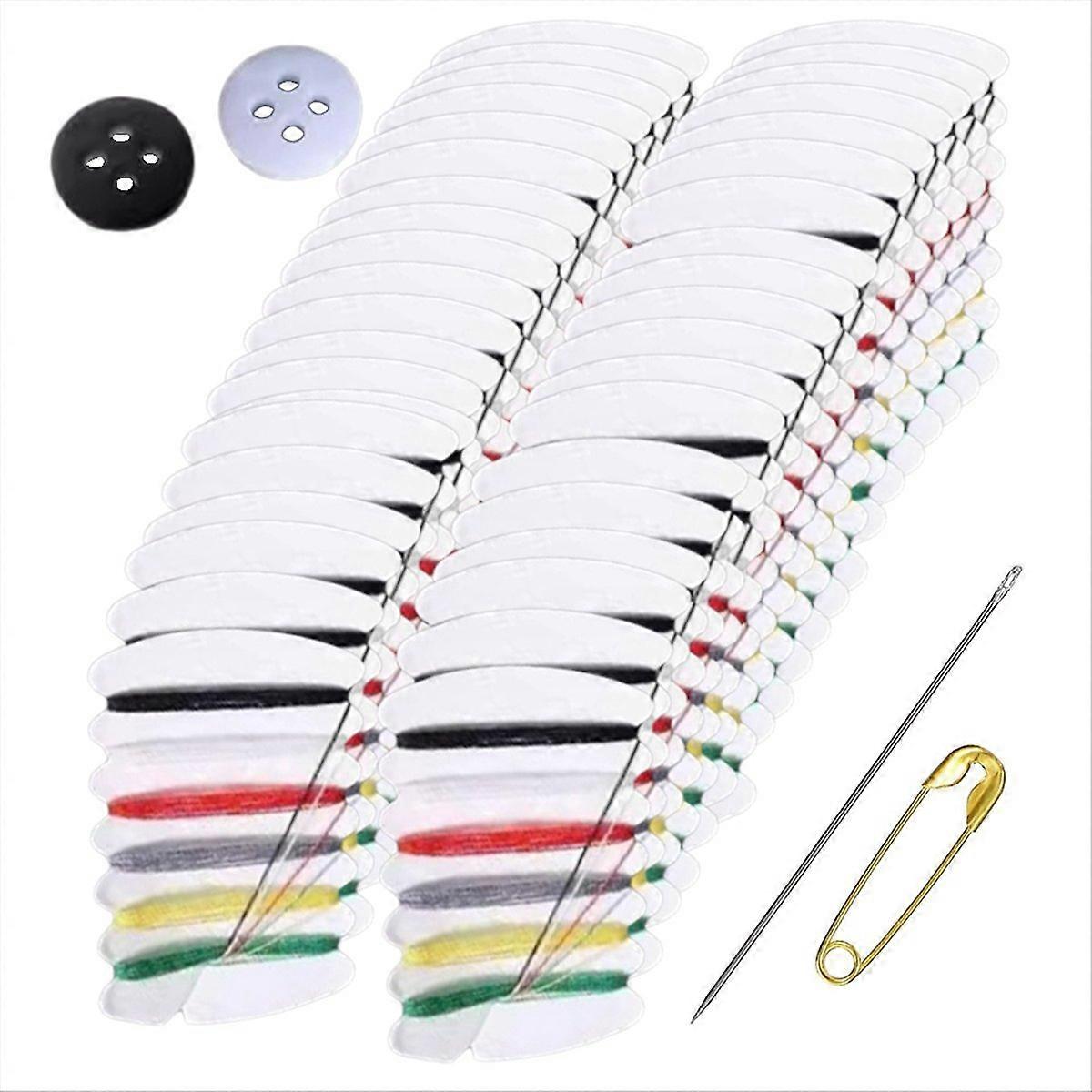 50 Pack Mini Sewing Kit Travel Size Thread Repair Kit