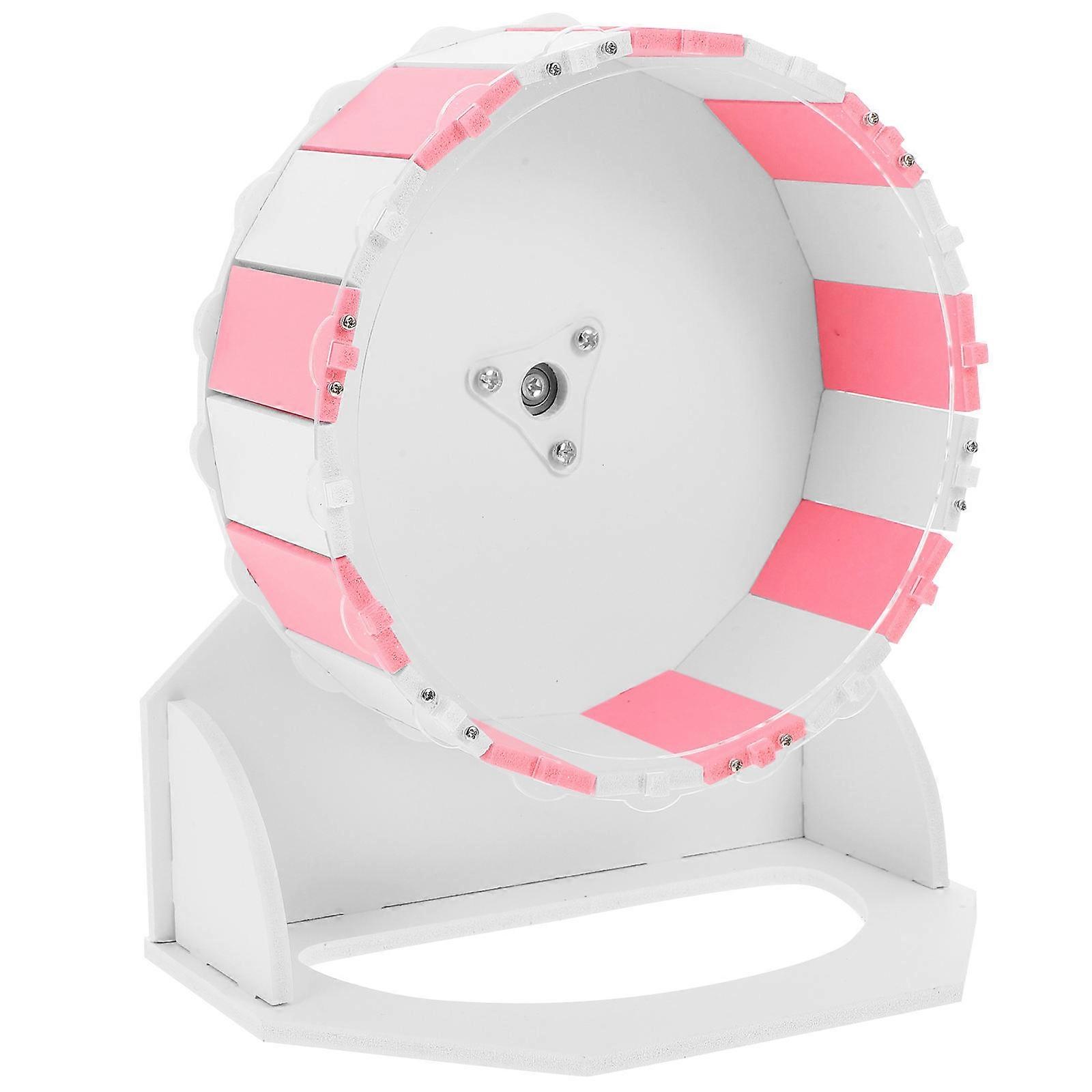 Hamster Running Wheel Small Pet Exercise Wheel 2Sets Pink for Gerbils