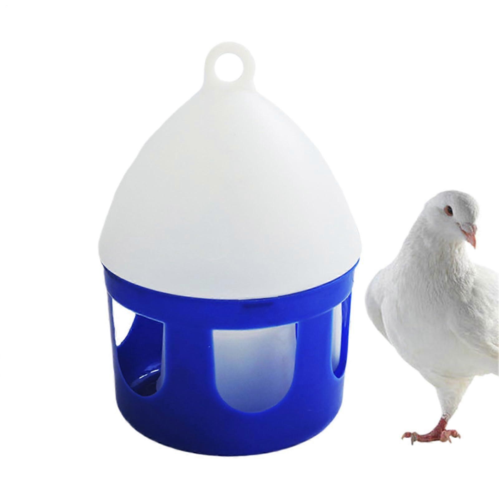 Pigeon Water Feeder 2L Large Capacity SpillProof Automatic Bird Waterer for Cage and Brooder Setup