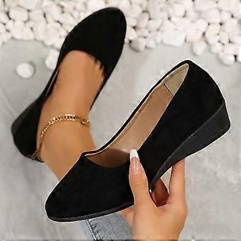 Elegante Damen-Ballerinas, trendige, flache Slipper für den Frühling, vielseitige, lässige Schuhe für den perfekten Sommerlook, Schwarz/6 (37)