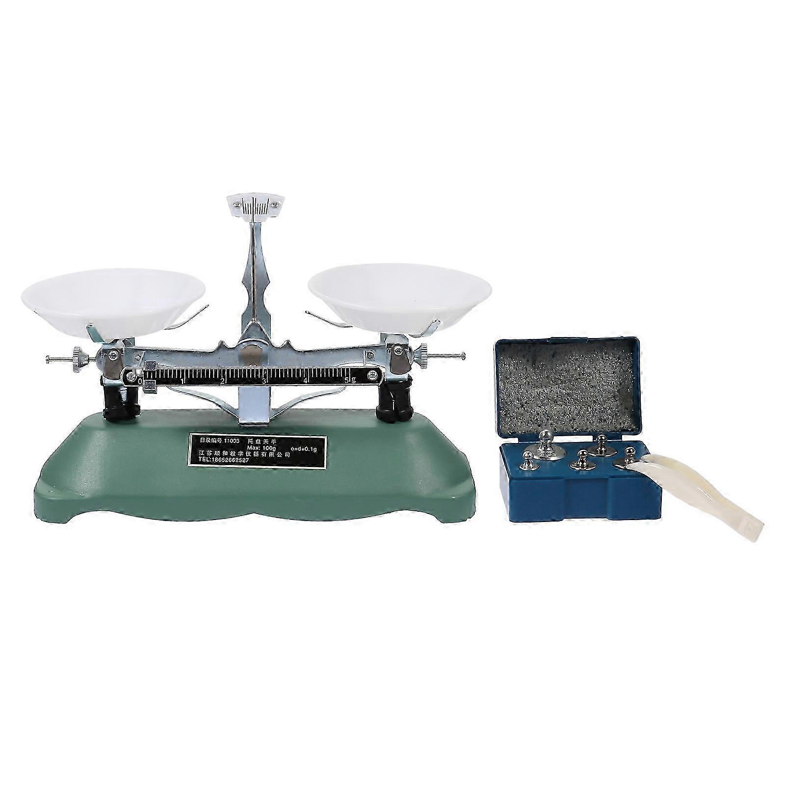 1 Set Practical Physical Experiment Table Balance with Weights for Physics Test