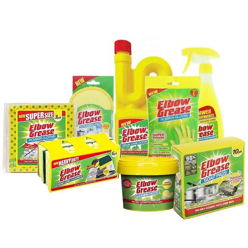Elbow Grease 8 Piece Household Cleaning Bundle