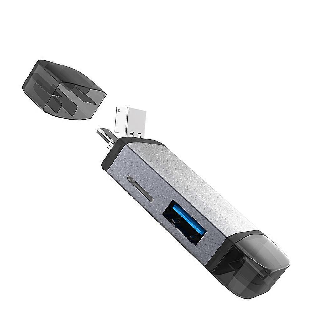 Multifunction 6 in 1 Type-C Otg Reader for Computer Compatible with Phone Laptop
