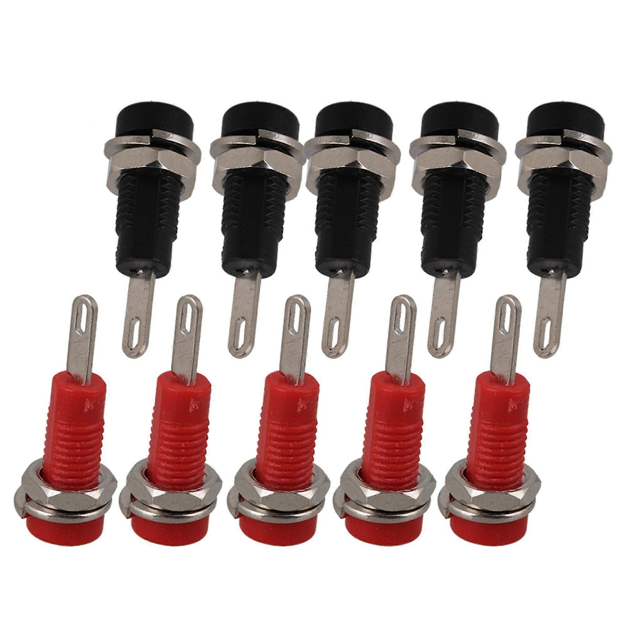 10 x 2mm Binding Post Banana Jack Panel Mount compatible with Multimeter Test Probe