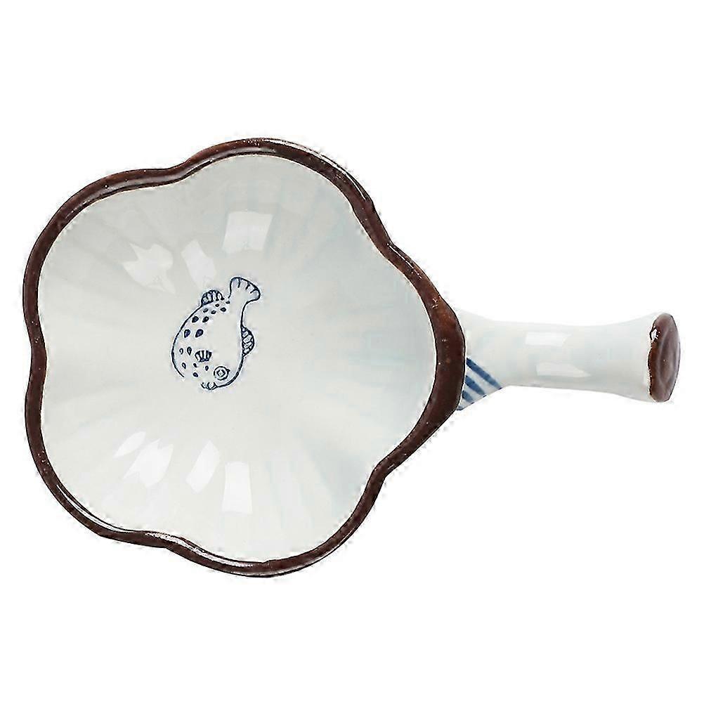 Ink Dish Ceramic Ink Plate for Storage Use Multi-Functional 1Pcs