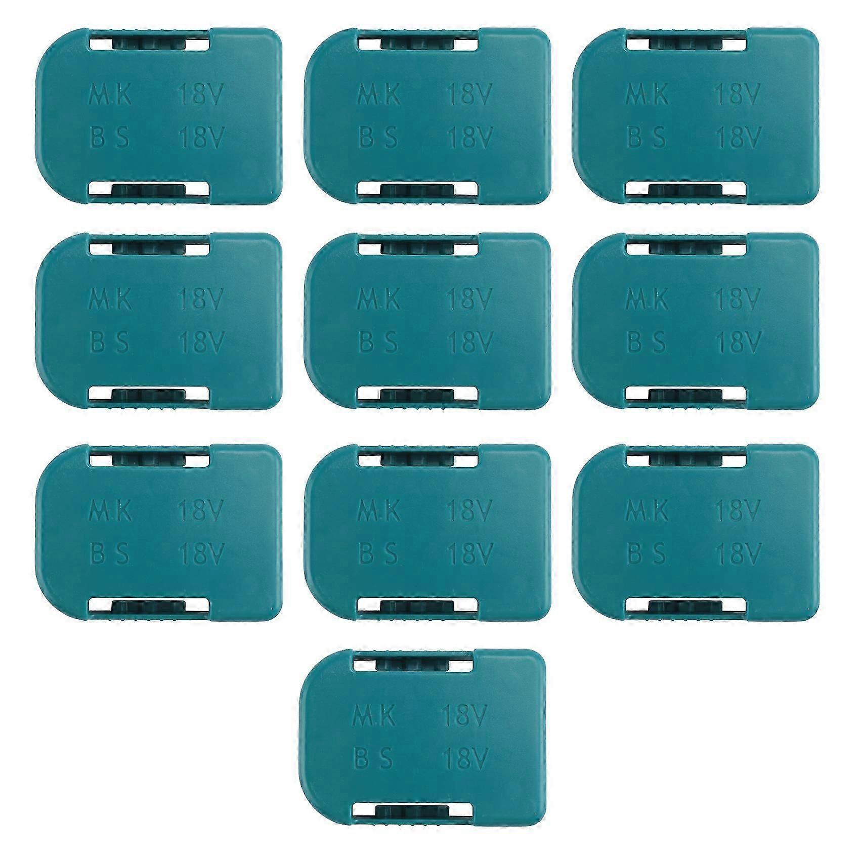 10Pcs Battery Storage Rack, Battery Holder Case, Blue