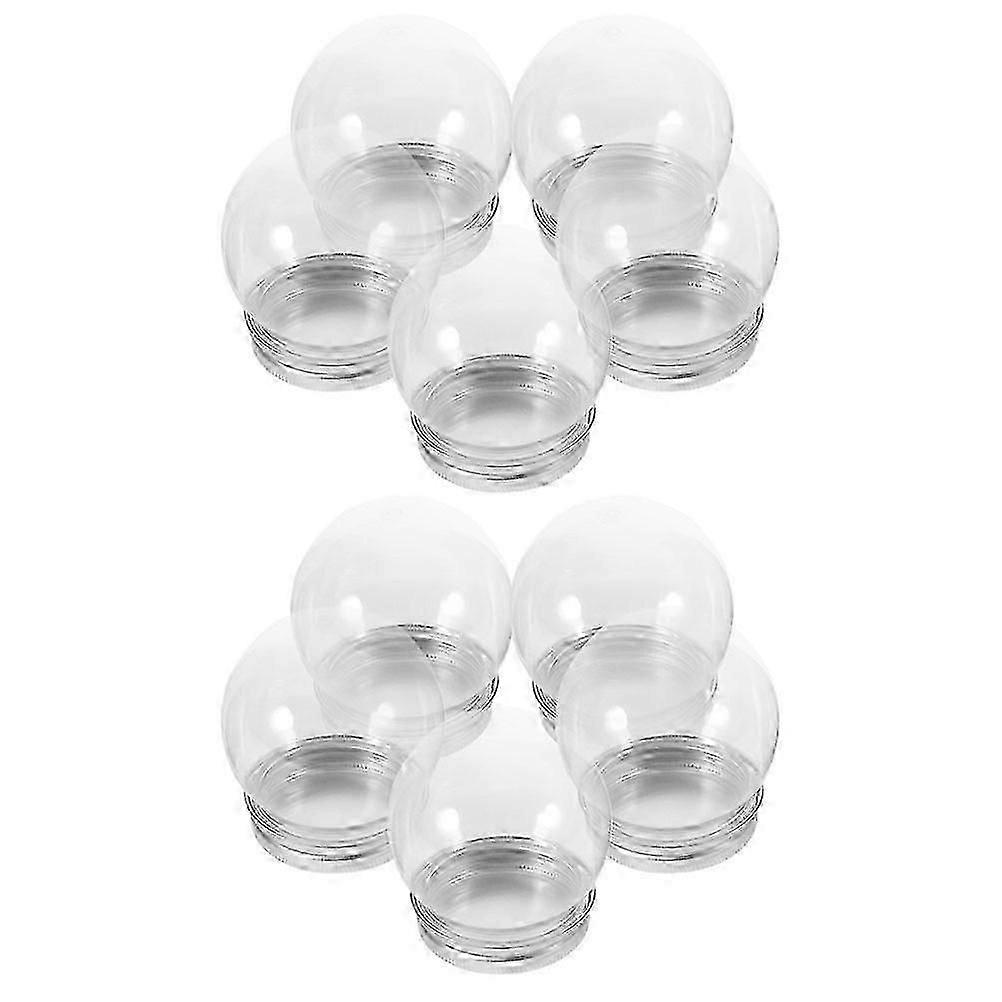 Transparent Candy Bottle Ball Shaped Jar for Storage 10Pcs Pack