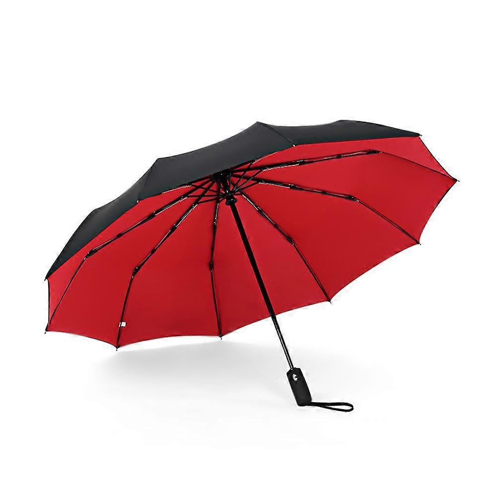 Windproof Umbrella Double Layer Resistant Fully Automatic Rain Strong Parasol
