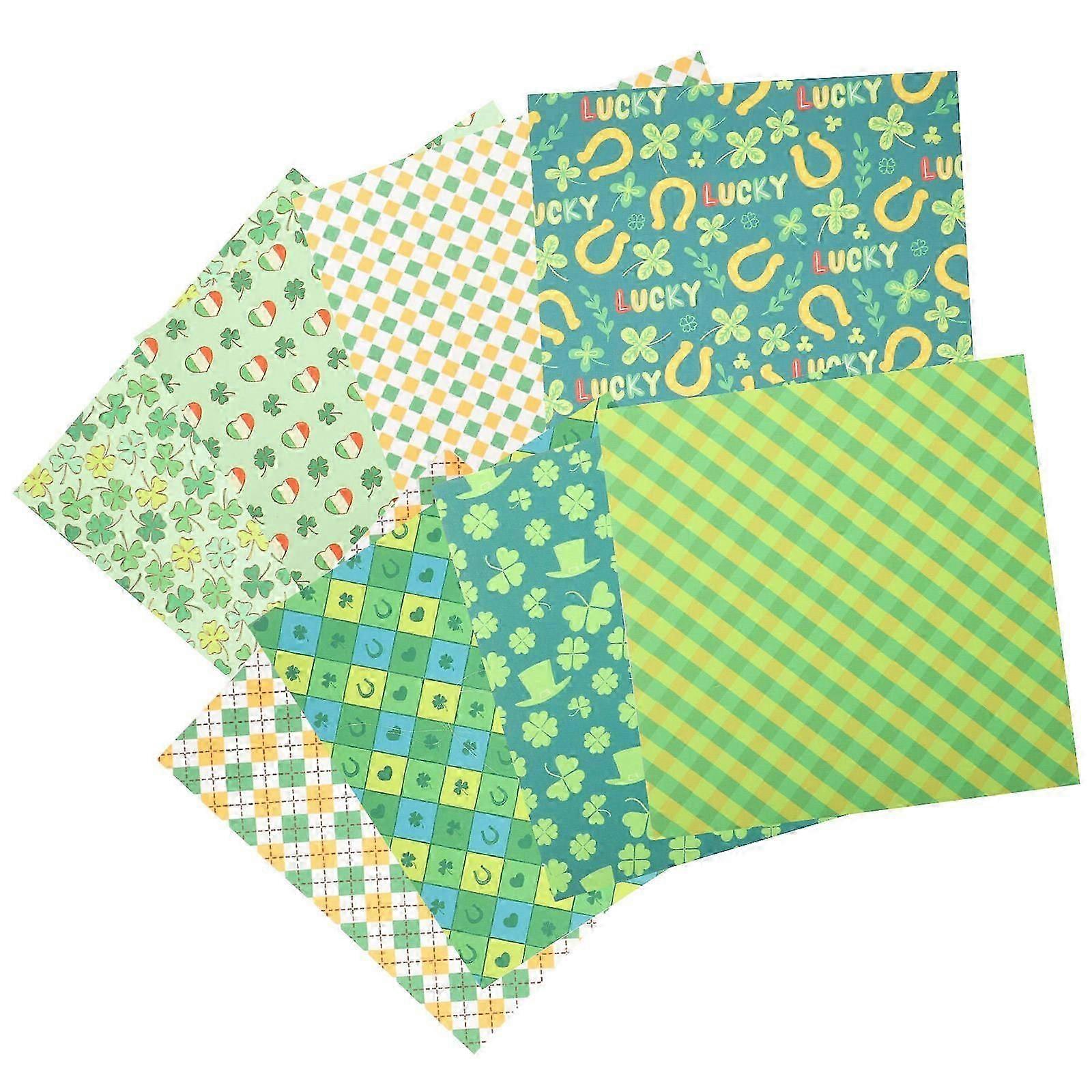 St. Patrick's Day Fabric Sheets | Polyester Cotton | 16 Sheets for Crafting
