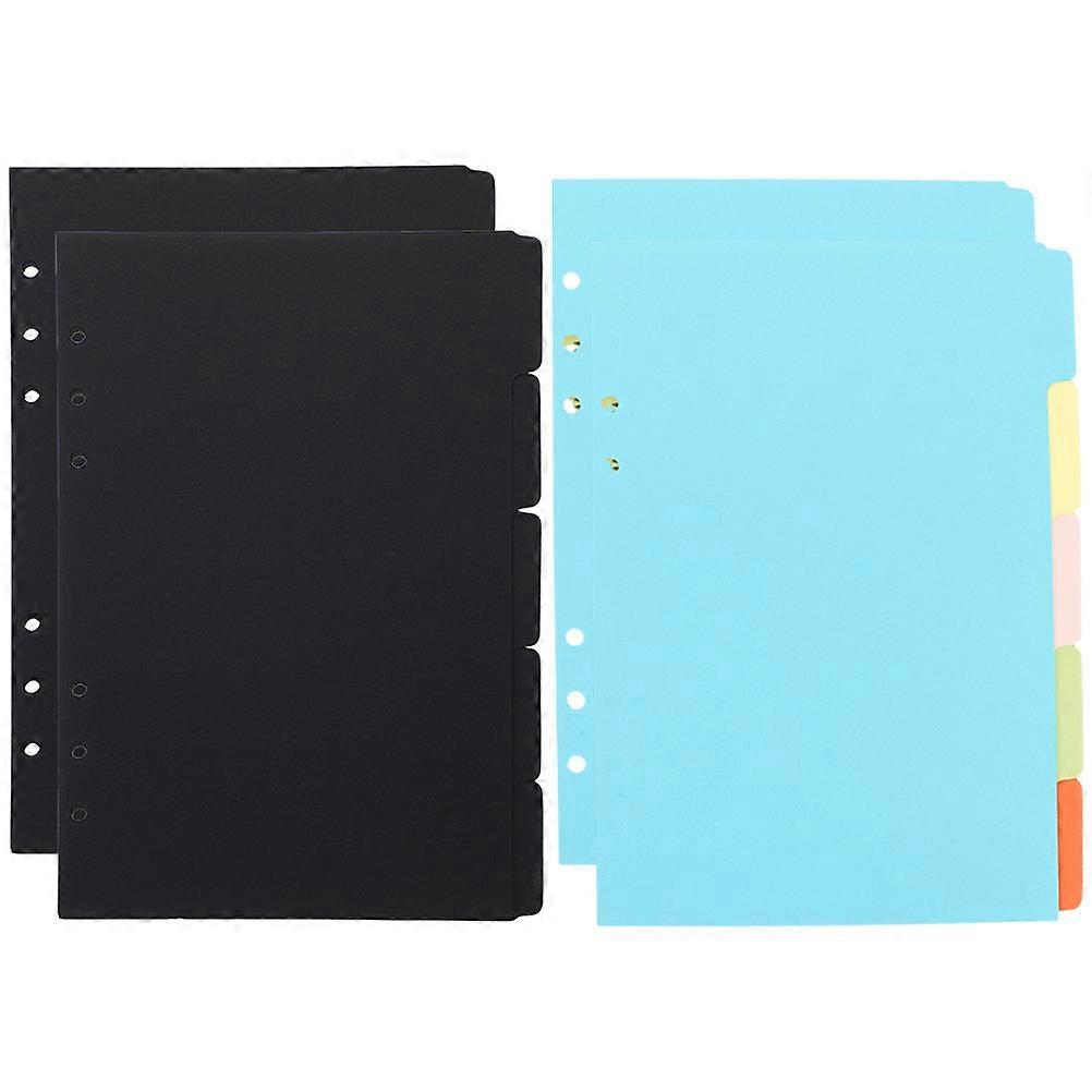 Assorted Color Index Dividers for Notebook 4Sets Paper Binder Tabs Practical
