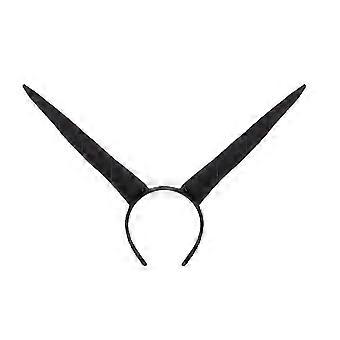 Halloween Cow Horn Headbands Animal Ear Headwear Foldable Plush Horn Hairband Hair Accessory for Halloween Party New