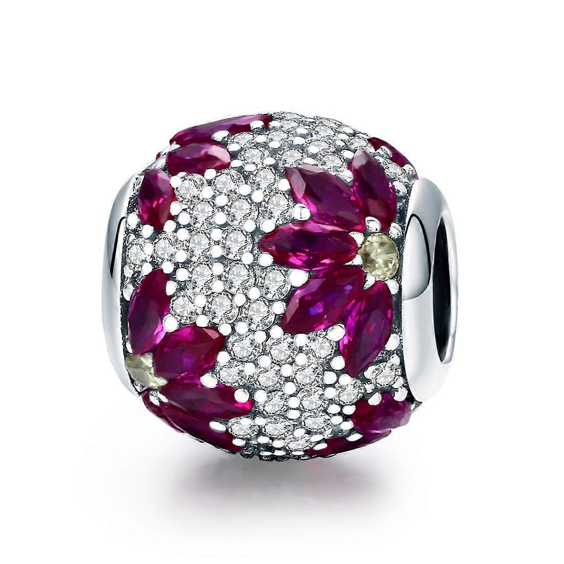 925 Sterling Silver Bead Spring Bracet Pendant