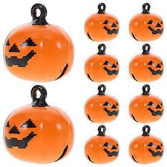 Cartoon Pumpkin Shape Pet Bells Copper Pendant for Pets 40Pcs