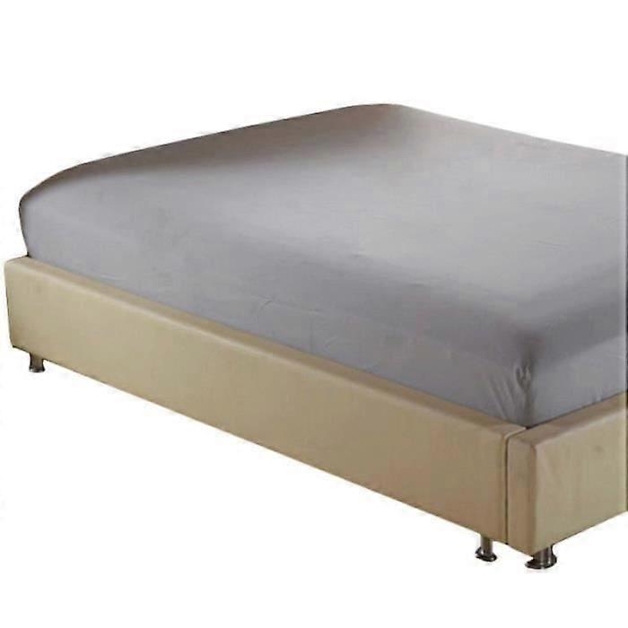 CD16751-Solid Color Fitted Sheet 120 x 190 cm Grey
