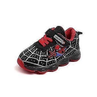 Børnesportssko Spiderman tændte sneakers Børn Led lysende sko til drengeKids Sports Sko Spiderman Lighted Sneakers Børn Led Luminous Sh