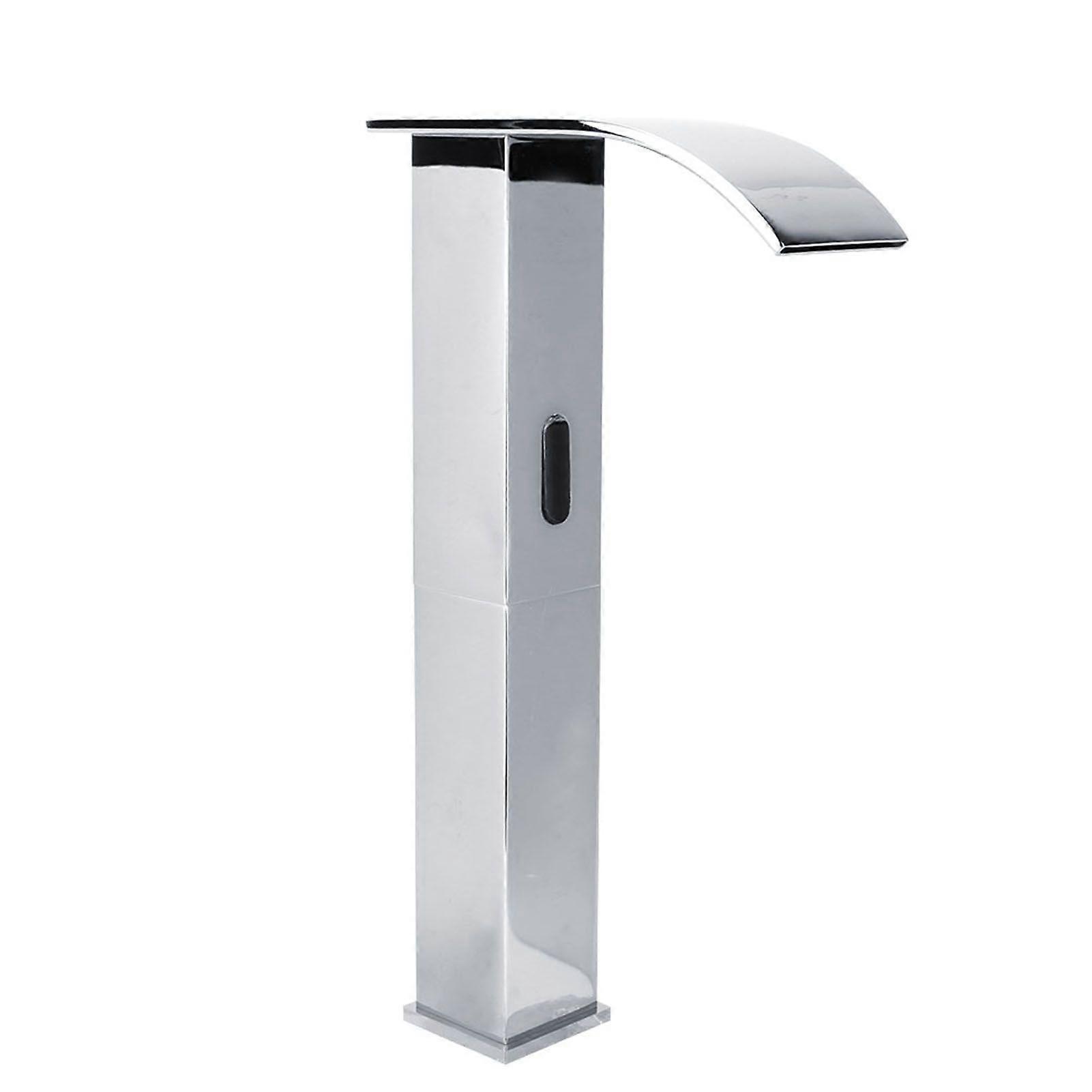 Waterfall Automatic Infrared Sensor Inductive Touchless Basin Faucet G1/2"