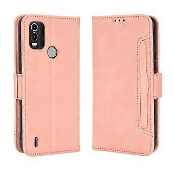 Compatible With Nokia C21 Plus Kickstand Protective Wallet case with Credit Card Holder,Flip PU Leather Shockproof Cover
