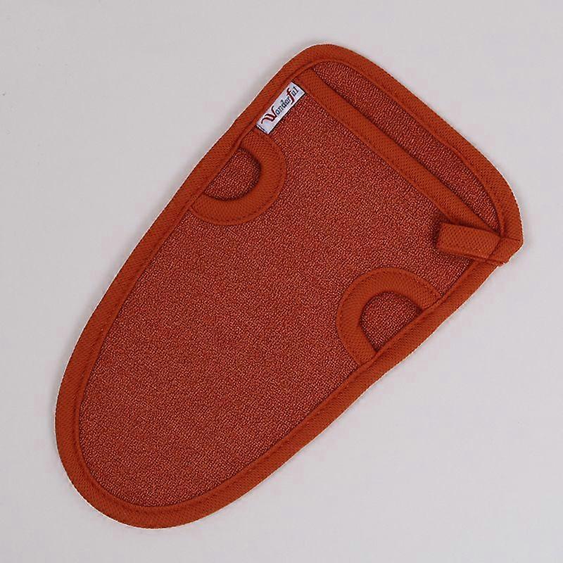 2pcs Bath Massager Gloves Bath Gloves (Orange)