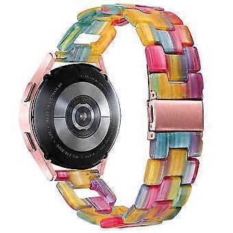 For Garmin Forerunner 245/ 245 Music Fashion D-Shape Resin Strap Bracelet Watchband