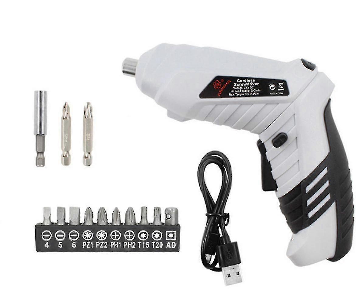 Electric Screwdriver Drill Kit16pcs Lithiumion Rechargeable Screwdriver