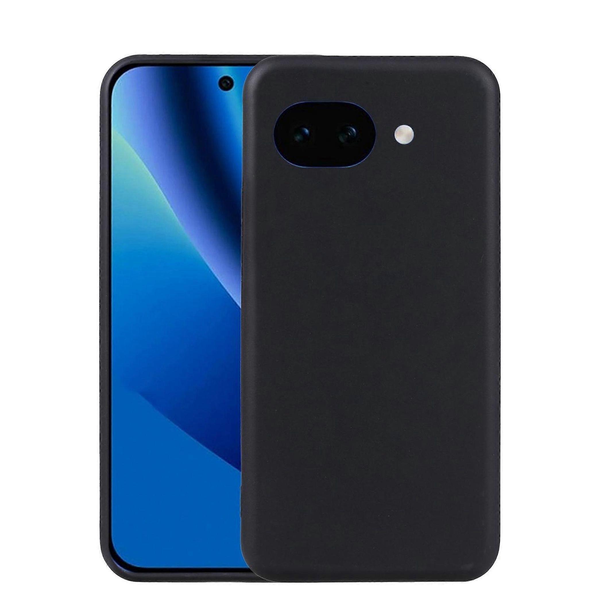 Protective case for Google Pixel 10a TPU silicone cover, flexible, thin, black