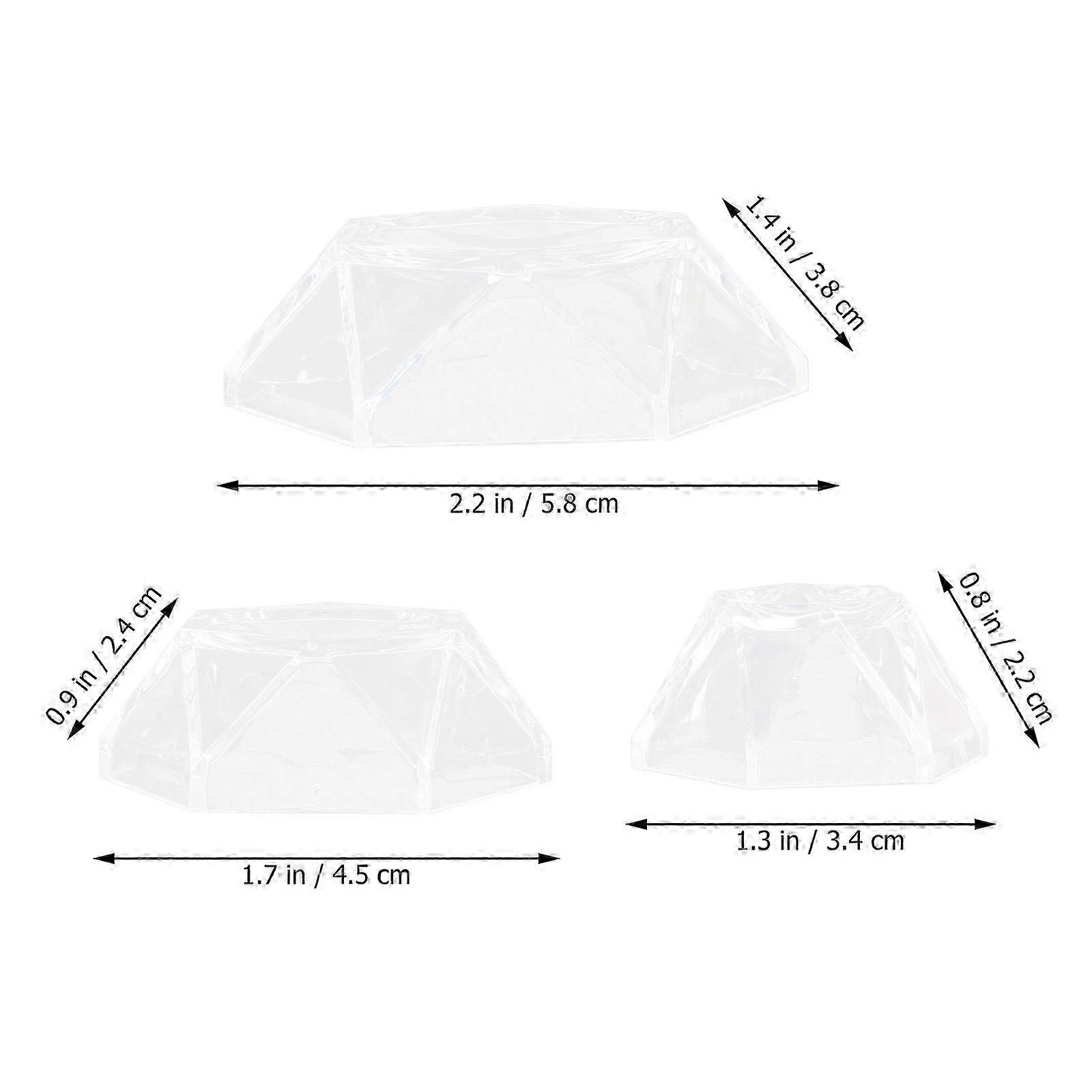 Cleaning Plastic Sphere Holder Crystal Stand 6Pcs Set