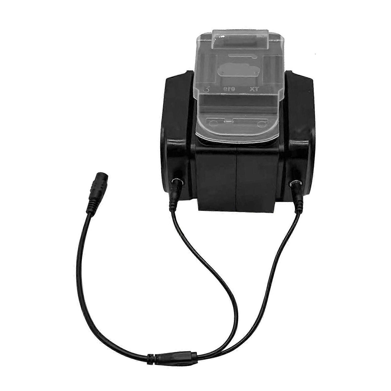 Practical Plastic Power Divider For Cordless Equipment Supports 2 Tool Parallel Use Overloading Protections Multicolor