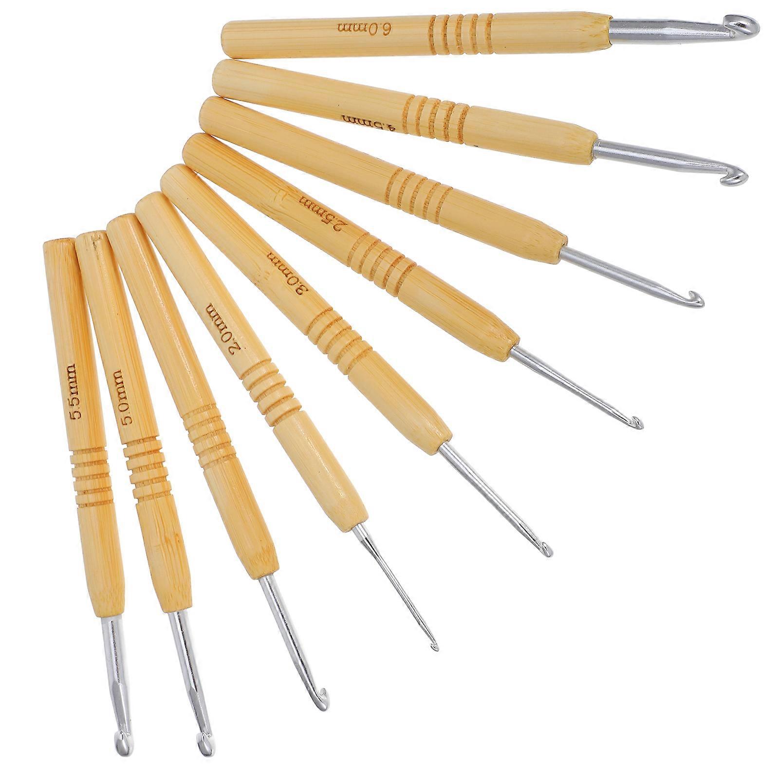 Interlocking Tool Single Ended Crochet Hook Set for 9Pcs Craft Use