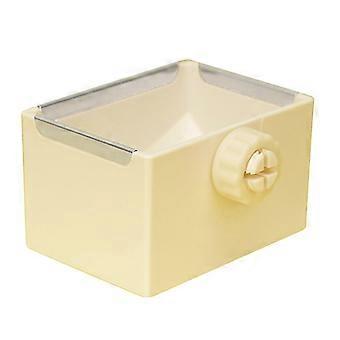 2026 Screw Food Feeding Bowl Plastic Rabbits Cage Hanging Feeder Food Bowl Water Bowl Small Animal Feeding Bowl Cage Feeder Off white1
