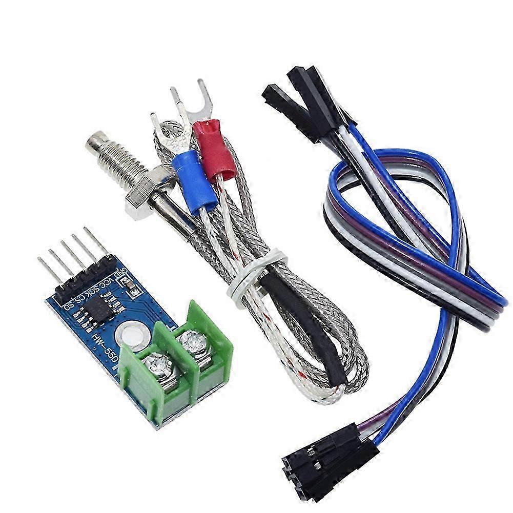 MAX6675 Temperature Degrees Module SPI Interface K Type Temperature Sensor Board Range 0-1024 with Thermocouple & Wire