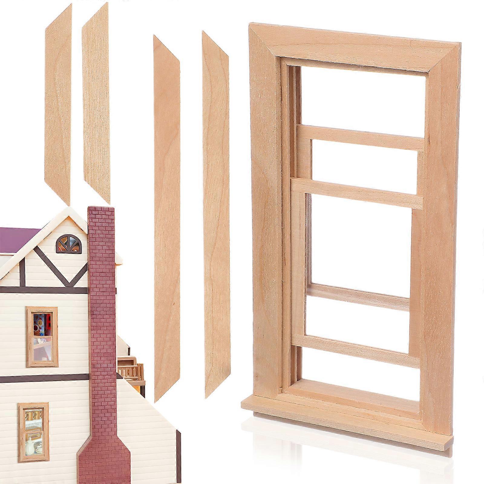 Simulation Window Frame Decorative Window Blank Playing House Ornament