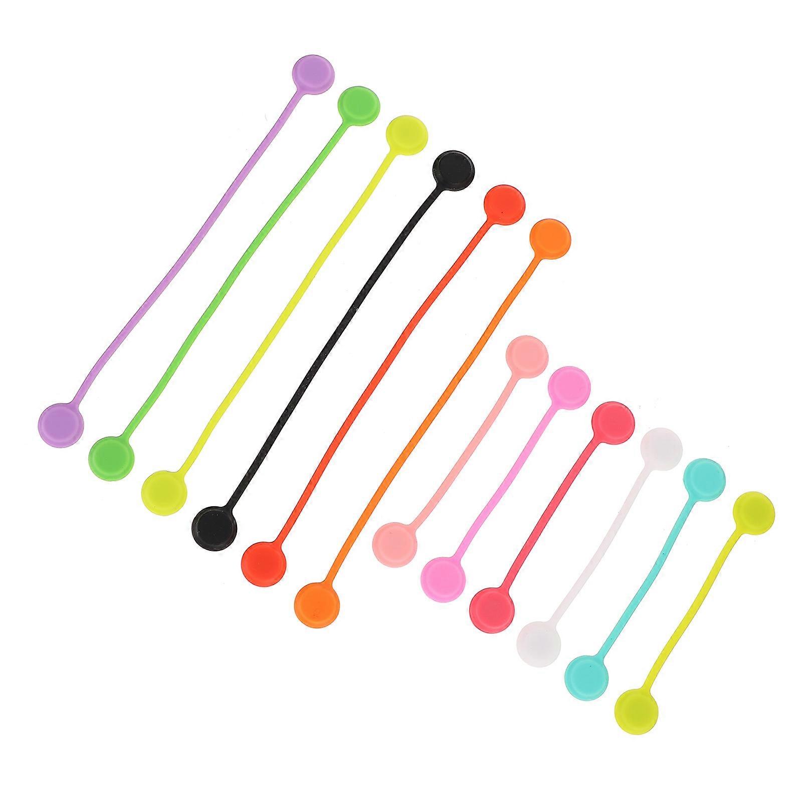 12pcs Magnetic Cable Winder Rubber USB Cable Holder Cable Storage Tool