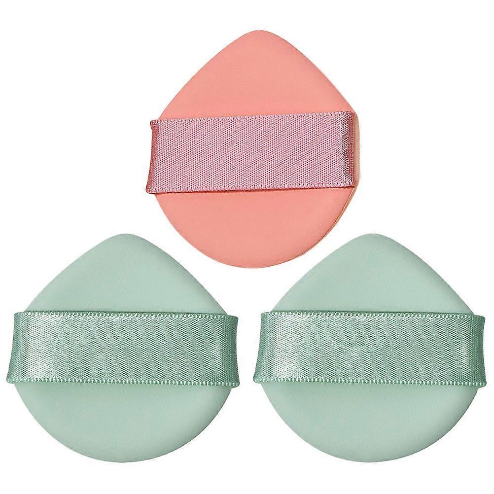 Powder Puff Double-Sided Non-Latex Puff for Makeup Application 3Pcs