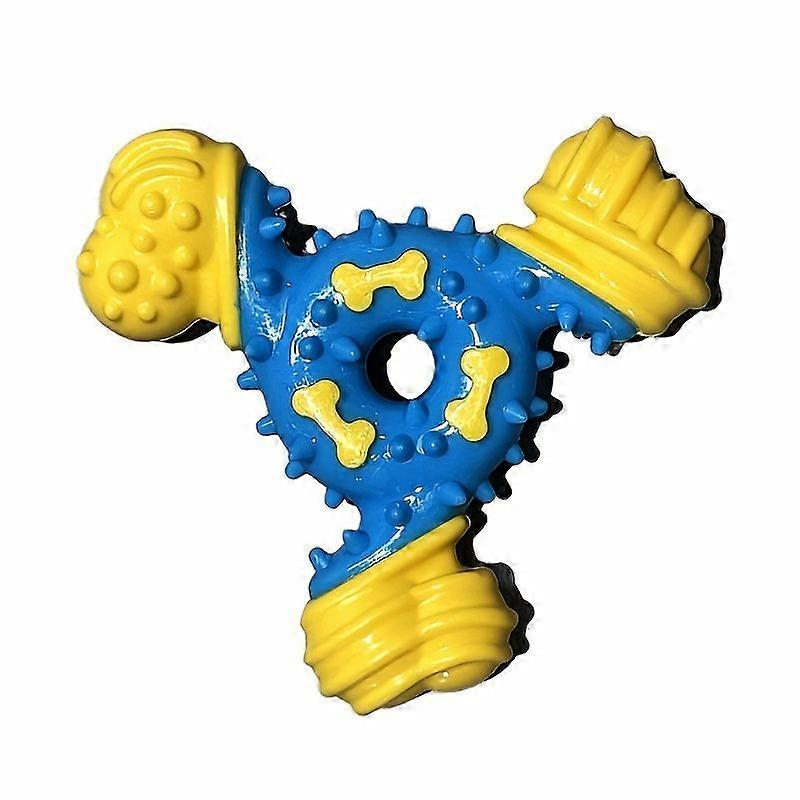 Triangular Nylon Dog Chew Toy, Teeth Cleaning Grinding Bone, Bite Resistant Interactive Puzzle for Pets