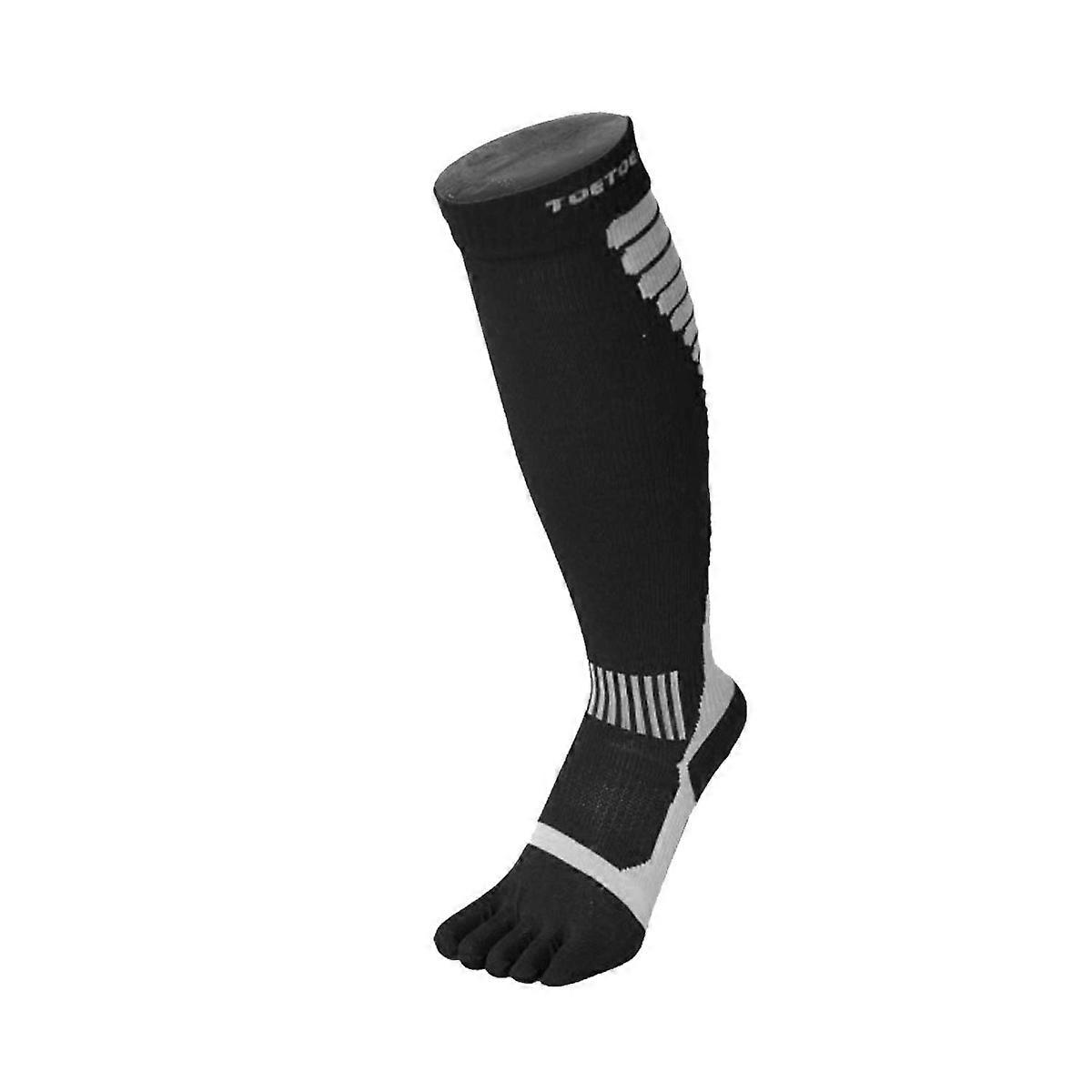 TOETOE Essential Compression Elastane Black &amp; Blue Toe Socks