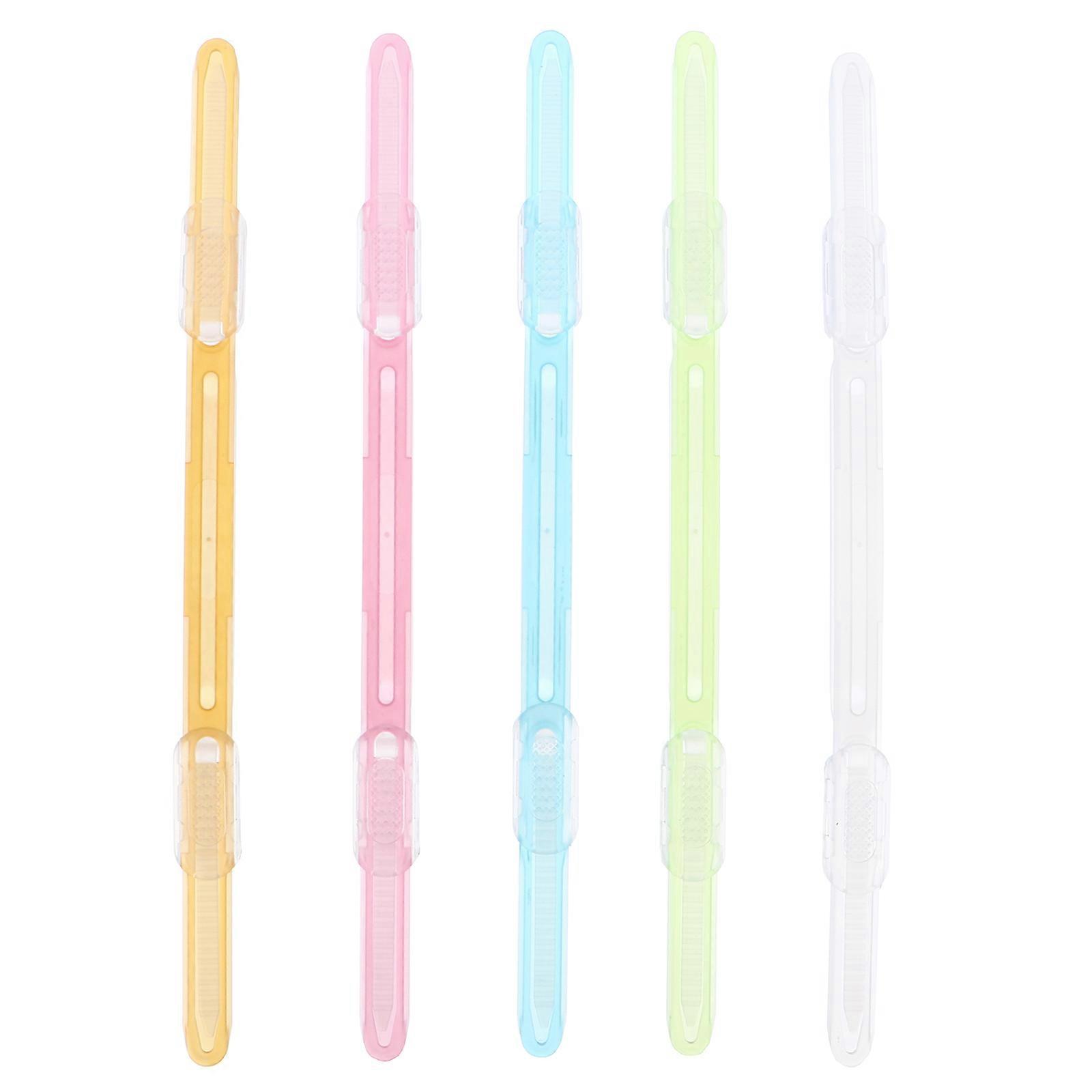 Plastic Bookbinding Clips for Loose-Leaf with Assorted Colors