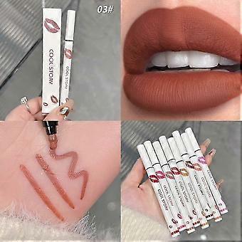 Lip Stain Marker,2 in 1 Liquid Lipstick & Lip Liner Pencil,Long Lasting Waterproof 24 Hour
