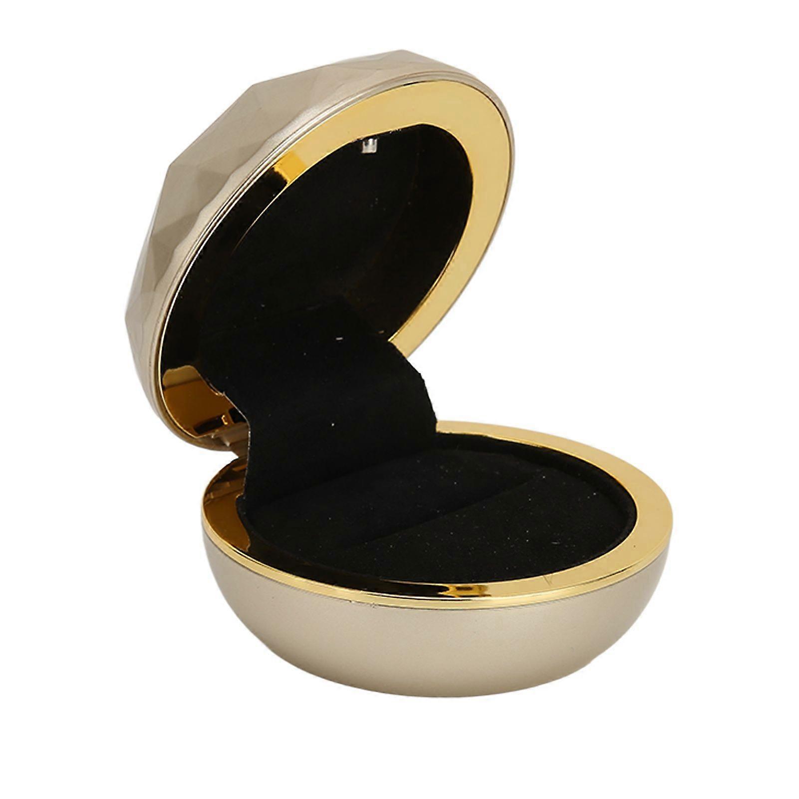 LED-Illuminated Elegant Ring Box with Soft Flocking Interior