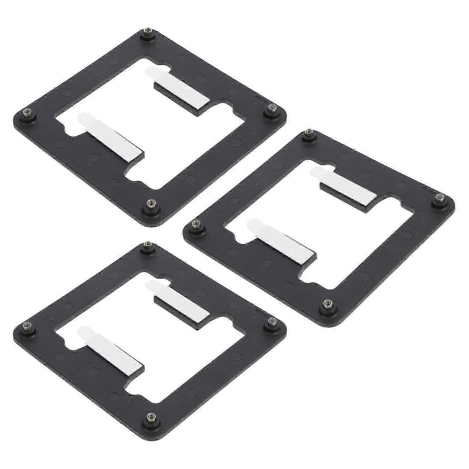 Radiator Mount Back Plate for CPU Socket Compatible 3Pcs ABS Black