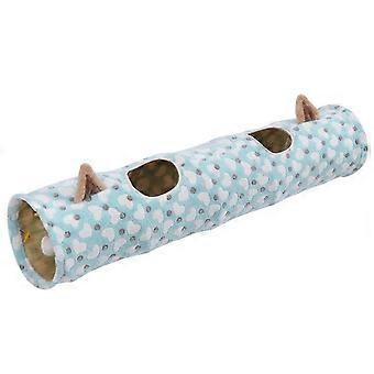 Soundable Anti-Scratching Cat Tunnel House,  Kitten Playtube with Cartoon Pattern, Indoor Entertainment Fun for Pets
