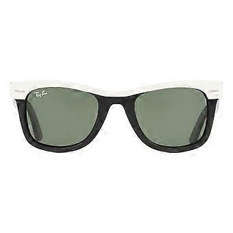 Ray-Ban RB2240 Wayfarer 144431 Vollrand-Sonnenbrille Schwarz/Weiß Unisex Wayfarer UV1 Original