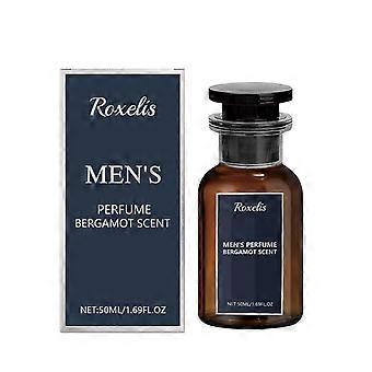 2pcs Bergamot Men's Eau de Toilette, natural fresh light scent, long lasting daily fragrance, charming atmosphere couple perfume