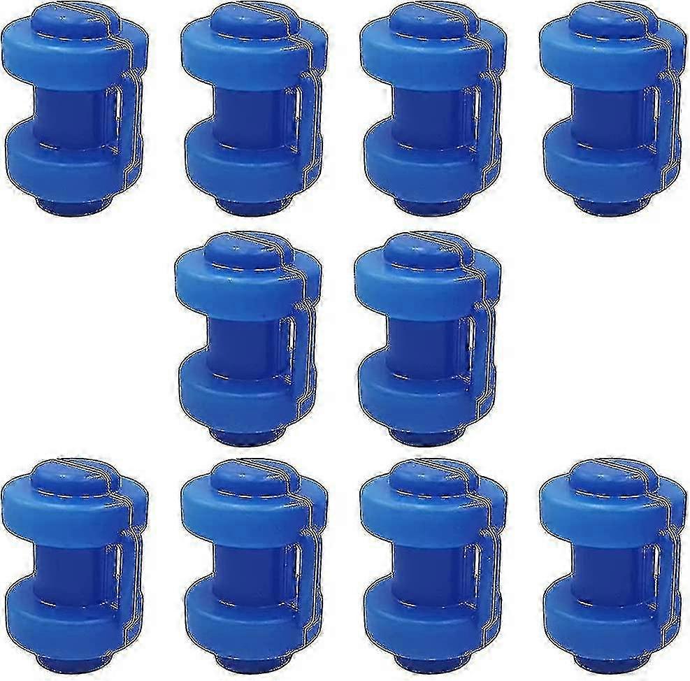 Blue Trampoline Safety Net Pole Caps