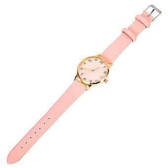 Orologio da donna, orologio da polso alla moda per donna, modello rosa, 4 pezzi